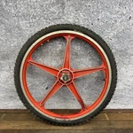 Vintage Lester Mag 20IN Bmx Front Wheel Red 5 Spoke Rim 1980S Old School. Fixed Price $80.09.