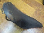 Genuine Vintage Wrights W3ST Brown Leather Rivited Saddle. Fixed Price $59.99.