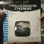 New Shimano Rear Derailleur Pulley Set TY05/15/20/22/30 CT92/MJ05. Fixed Price $8.00.