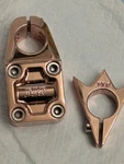 Elf Bmx Pro Stem And Mothership In Plated Rose Gold. Fixed Price $650.00.