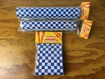 Old School Checkerboard White / Blue Bmx 3 Piece Pad Set Buckeye Vintage Nos. Fixed Price $59.99.