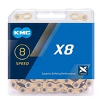 Kmc X8 Bicycle 116L Mtb Mountain Road Bike Ti-n Gold 7/8 Speed Chain For Shimano. Fixed Price $33.99.