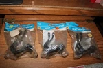 Nos Ladies Christophe Toe Clips Road Bike Pedals France Black Resin Small. Fixed Price $11.99.