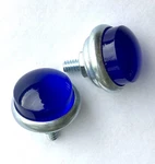 Bicycle Jewels Two Blue Schwinn Harley J.c Higgins Rack Reflectors You Get. Fixed Price $18.00.