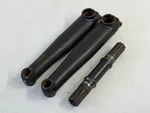 Vintage Bmx Crank Arms 175 3PC Splined Black Old School Piece Haro Mongoose. Fixed Price $35.00.