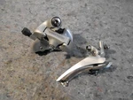 Shimano 6,7 Or 8 Speed Double Front And Rear Derailleur Set RD-1055 FD-1055. Fixed Price $29.99.