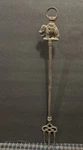 Vintage Cast Iron Furnace Fork W/elephant 19 Long, From Peninsular No. 332. Fixed Price $69.99.