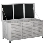 75 Gallon Wooden Deck Box, Outdoor Storage Container. Fixed Price $235.99.