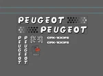 1987 Peugeot CPX-100FS Bmx Sticker Decals. Fixed Price $37.00.
