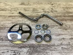Old School Bmx Crankset Tange Bottom Bracket Raleigh Schwinn 80. Fixed Price $149.99.