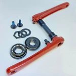 Bmx 3 Piece Crankset Arms Axle Bottom Bracket Old School Us American Sized. Fixed Price $36.58.