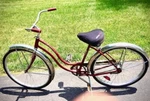 Schwinn Fair Lady Vintage Ladies Red Bicycle. Fixed Price $299.99.