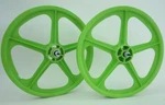 Skyway Bmx 20" Tuff Green Retro New Wheelset Sealed Bearings 3/8 Axle. Fixed Price $174.99.