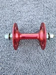 Nos Old School Suzue Red Alloy High Flange 36H From Hub Bmx. Fixed Price $55.00.