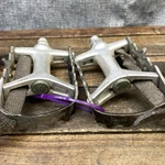 Vintage Sakae MTP-126 Platform Pedals Low Fat Toe Clips 9/16" Mtb Bike Japan. Fixed Price $29.23.