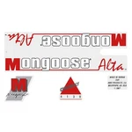 Mongoose - 1987 Alta Red Decal Set. Fixed Price $45.08.