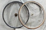 Schwinn Approved 27" Cruiser Bike Wheel Set Silver Single Speed Ss 630ISO 1960'S. Fixed Price $82.64.