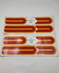 Nos Amf Bicycle Fender Decals Pair, 2 Sets Bmx Muscle Bike Orange Red 1960S 70S. Fixed Price $29.99.