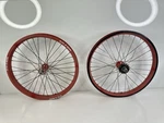 Vintage 1983 Acs Z-rim Suzue Bmx Racing Wheel Set 20 Red Usa Htf. Fixed Price $649.99.
