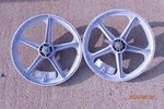 Front And Back Bmx Bike Sate-lite Mfg Chicago Mag Wheels W/ Shimano Brake. Fixed Price $119.99.