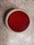 Raleigh Phillips English Bicycle White Rear Reflector. Fixed Price $20.00.