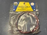Vintage Nos Saf-tee Red Glitter Light Weight Front Brake Cable No. 636. Fixed Price $14.00.