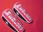 2 Murray Mercury Bicycle Head Badge Name Plate Emblem Nos. Fixed Price $30.00.