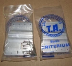 Nos 2 Sets Ta Criterium Ref. 36 Shoe Pedal Cleats W/ Nails New Old Stock T.a.. Fixed Price $24.99.