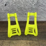 Vintage Cateye TC-200 Toe Clips Neon Yellow Nos Plastic 90S Mtb Road Japan. Fixed Price $37.99.