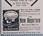 1896 Bristol Connecticut New Departure Antique Bicycle Bell Vintage Print Ad. Fixed Price $29.99.