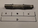Nos Vintage Rare Spindle Cottered 131MM Brand Hillip 390043 Made England. Fixed Price $38.00.