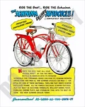 1949 Schwinn Deluxe Autocycle Bicycle Bike Magazine Promo Ad Repro 8X10 Photo. Fixed Price $14.99.