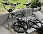 85 Hutch Windstyler Chrome Bmx Bike Frame Set And Mags Wheels. Fixed Price $980.00.