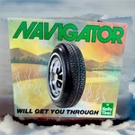 Kelly Navigatror Tires Vtg Vari Vue 2 Sides Lenticular Dealership Sign Mint Nos. Fixed Price $175.00.