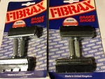 4 Nos Bicycle Fibrax SH501R Ridgid Cantilever Brake Shoes Raincheater. Fixed Price $45.00.