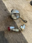 Vintage Soubitez Bicycle Generator Headlight And Tail Set Made France. Fixed Price $30.00.
