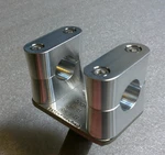 New Aluminum Clamp Set 4 Cook Bros Stem 7/8" Bars Cruiser Uni Bmx Mongoose. Fixed Price $67.50.