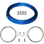 Bike Brake Cable Housing Set With Outer Casing Inner Cycle Blue Iridescent. Fixed Price $221.95.