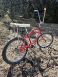 1964 Montgomery Wards Original Survivor Flamboyant Red Muscle Bike Solo Polo. Fixed Price $1125.00.