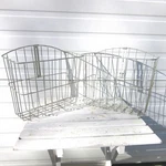 Vintage 1960'S Wald Bicycle Rear Baskets 12" X 7" 13.5" Fender Mount. Fixed Price $59.00.