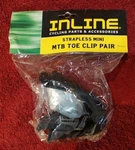 Vintage Mini Inline Cycling Parts Toe Clips 1 Pair - Nos New Package Clop. Fixed Price $9.90.
