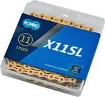 Kmc X11SL 11-SPEED 118 Links Hollow Pin Bicycle Chain Glod. Fixed Price $45.99.