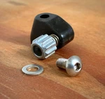 Nos Campagnolo Adjustable Downtube Cable Stop Left Only (single) - Black Resin. Fixed Price $14.00.