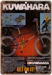 Bmx Kuwahara Racing Bicycle Motocross Reproduction Metal Sign B141. Fixed Price $26.95.