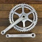 Vintage Crank Set 170 Mm French Double 5 Arm 1970S France Eroica 130 Bcd. Fixed Price $159.99.