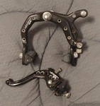 1985 Odyssey Bmx Front Brake Set With Lever/pads Gt Dyno Black Old School 80'S. Fixed Price $124.99.