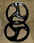 Vintage / Used Front And Rear Old Set Of Sate Lite Bmx Bicycle Wheels Size 20'. Fixed Price $133.99.
