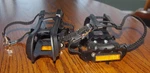 Vp 988S Mountain Bike Bicycle 9/16" Pedals W/ Cat Eye Reflectors And Clips. Fixed Price $15.00.