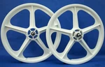Skyway Bmx 20" Tuff White Retro New Wheelset Sealed Bearings 3/8 Axles *. Fixed Price $149.99.