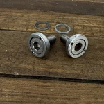 Vintage Campagnolo Record Crank Fixing Bolts Pair Self Extracting Italy Washer. Fixed Price $80.99.